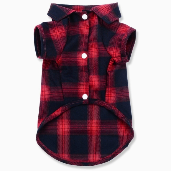 Koneseve Other - Plaid Dog Puppy Shirt Size XS